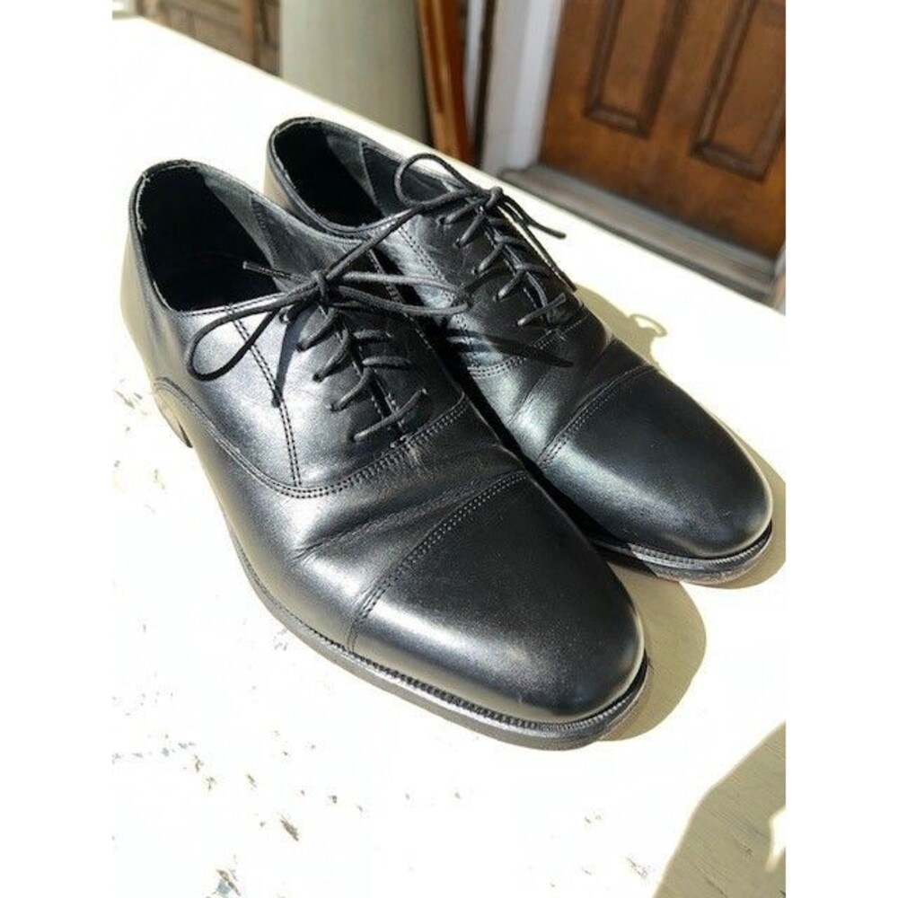 Florsheim Corbett Black Cap Toe Oxford Mn’s Sz 9D